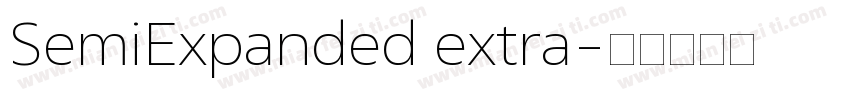 SemiExpanded extra字体转换